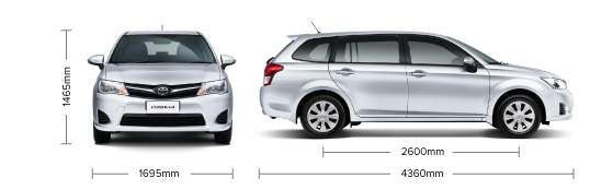 Toyota - Corolla Wagon GX Specifications